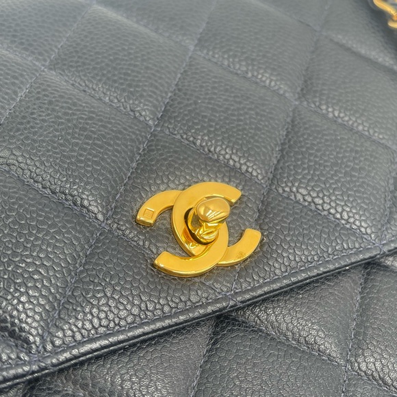 Chanel 1996 Classic Single Flap Square Medium Blue - Picture 6 of 16